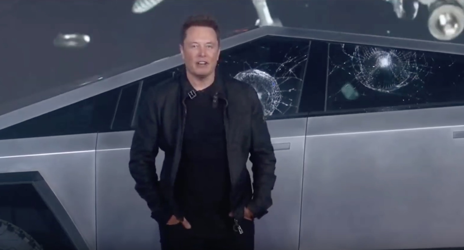 Tesla Cybertruck Broken Window