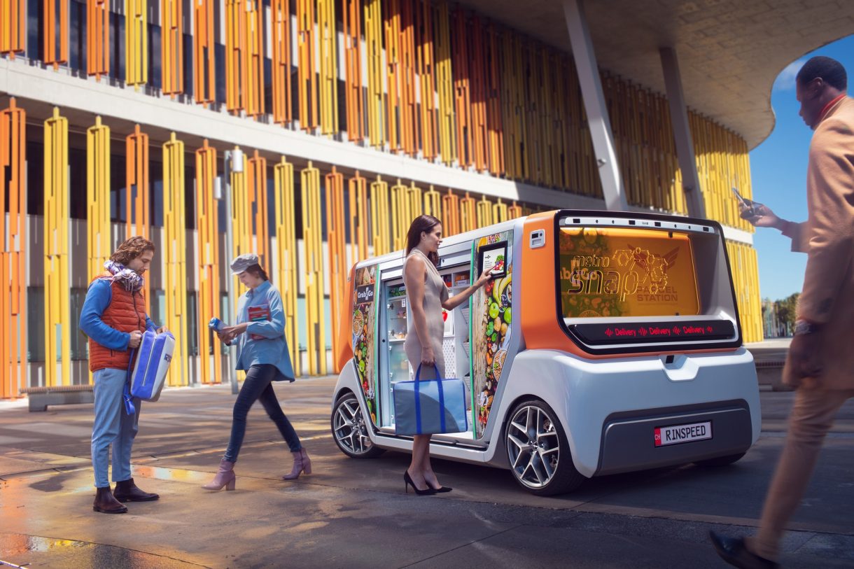 RinSpeed MetroSnap concept: un vehículo autónomo modular