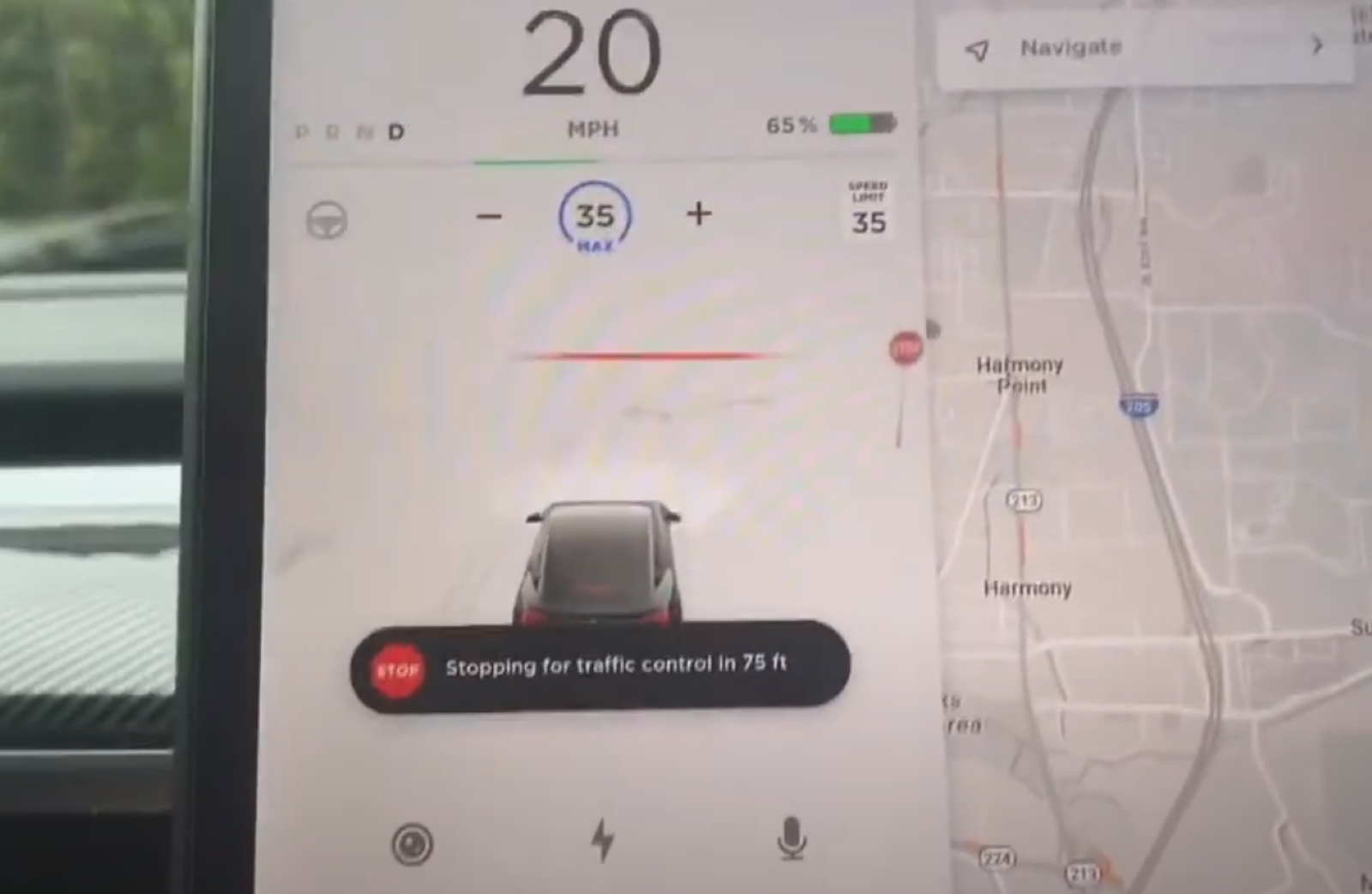 Tesla Stop Autopilot
