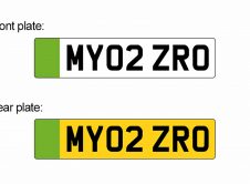 960 Green Front And Rear Number Plates
