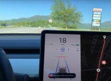 Tesla Stop Burger King Road
