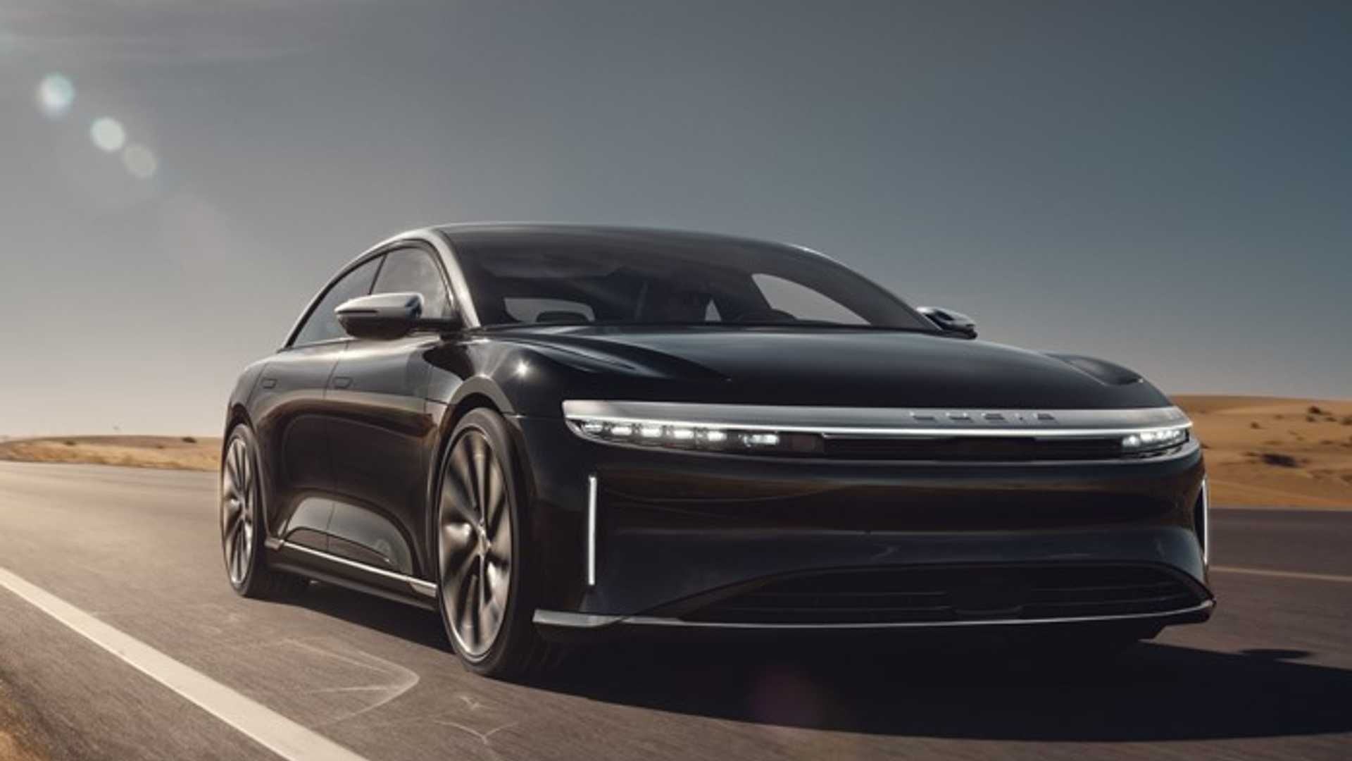 Lucid Air Road Front