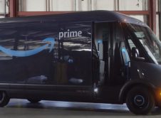 Rivian Amazon Delivery Van Side