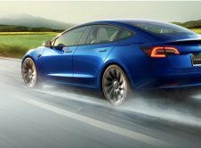 Tesla Model 3 2021 Blue Road
