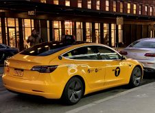 Tesla Model 3 Taxi New York Back