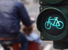 Traffic Light Bike Sign