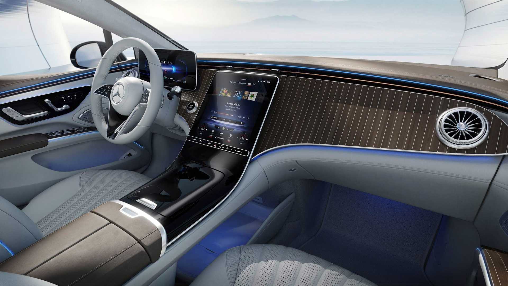 Mercedes Benz Reveals The Impressive Interior Of The New EQS