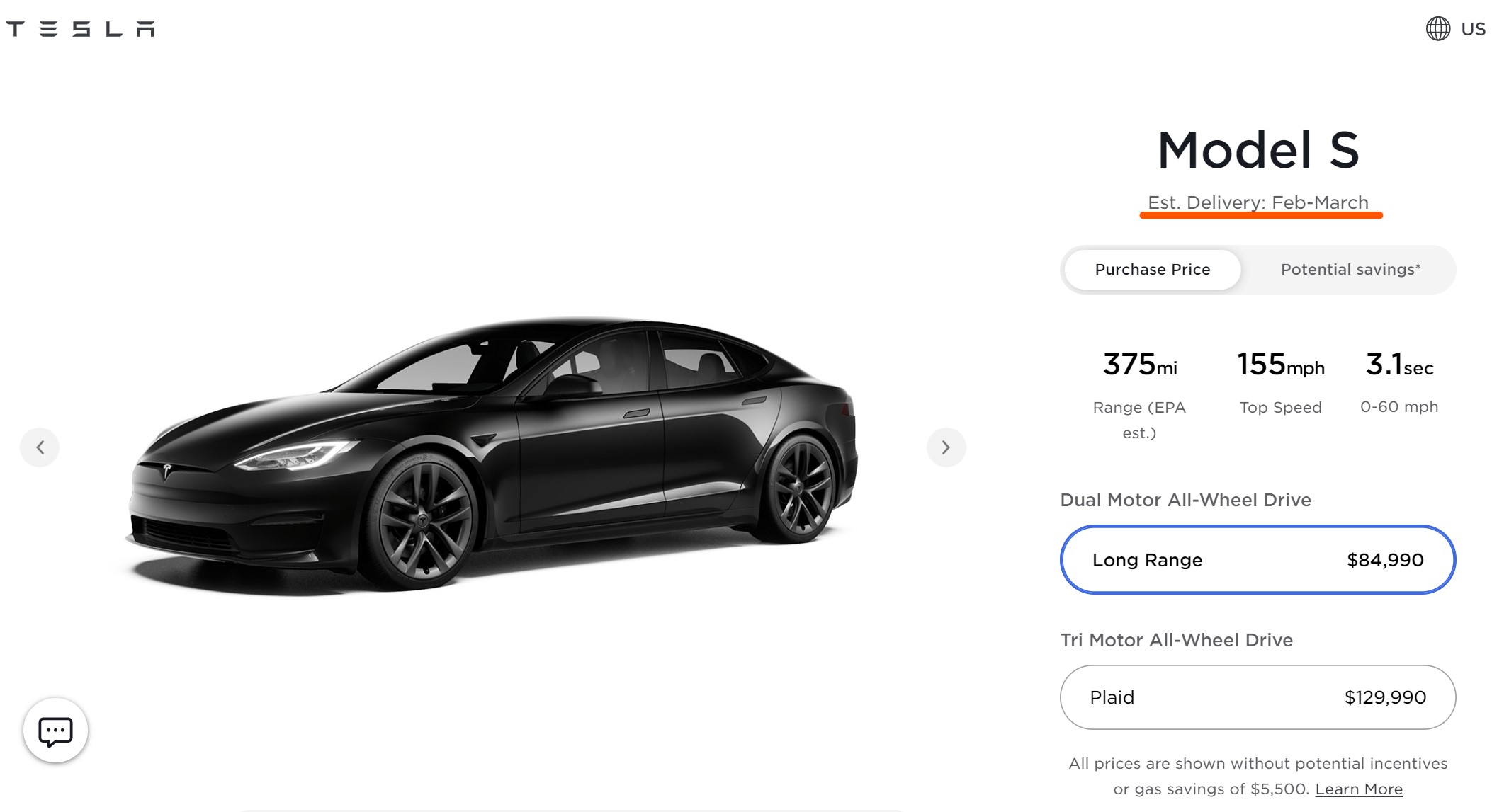 Tesla Model S Delivery Us