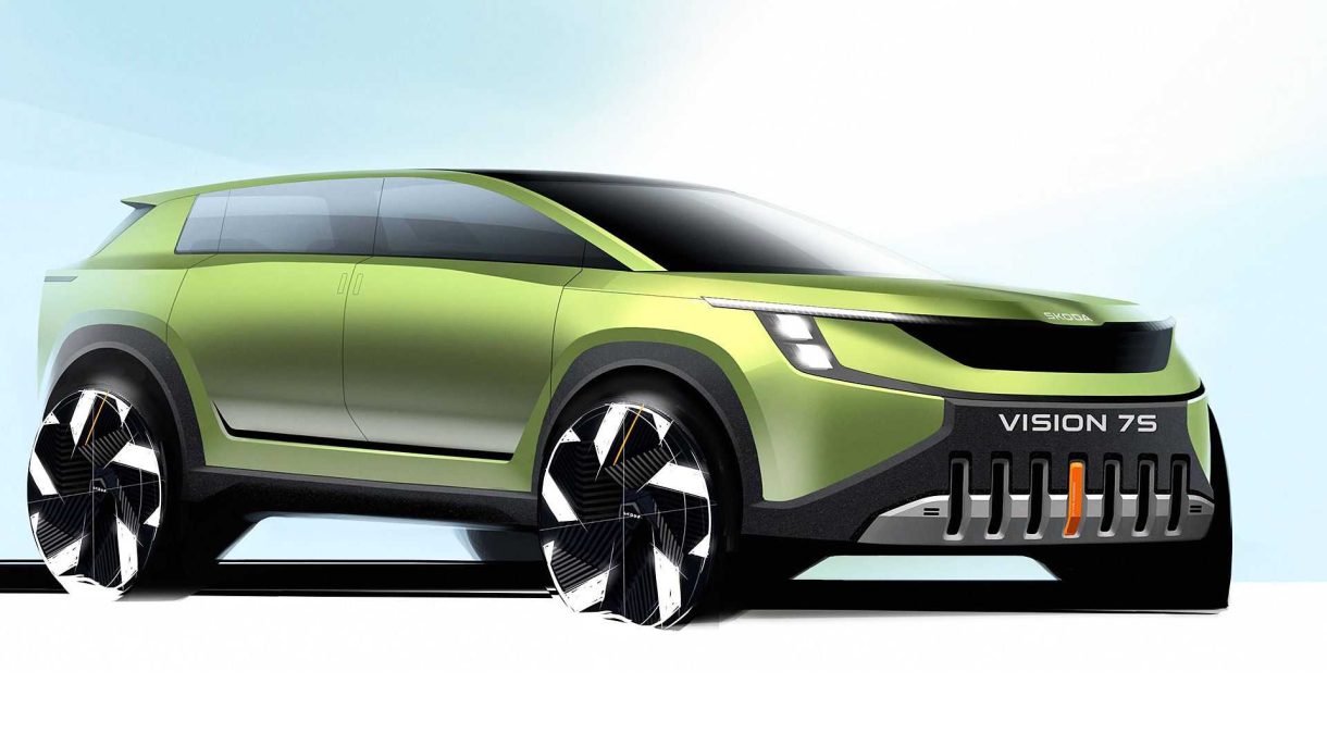 Salen a la luz los primeros bocetos del Skoda Vision 7S