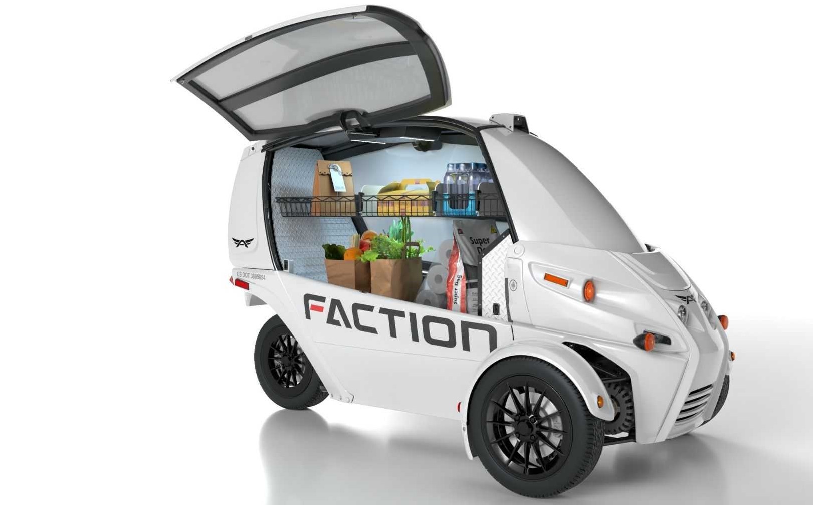 Faction Driverless Car Delivery View
