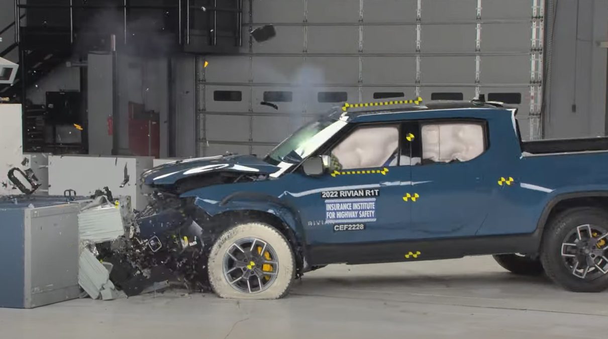 Rivian R1t Front Collision Iihs Driving ECO