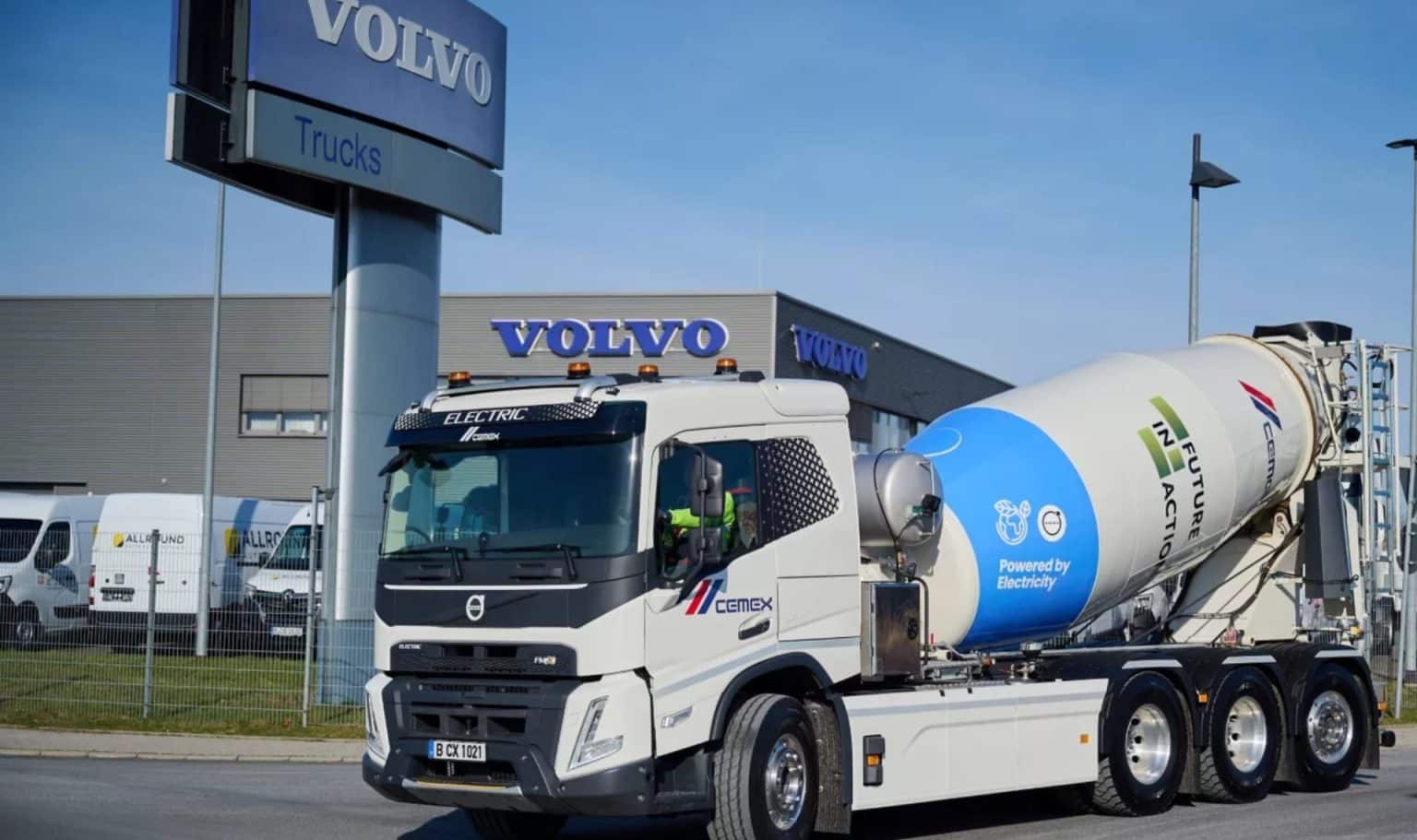 Volvo Fmx Concrete Mixer Driving ECO