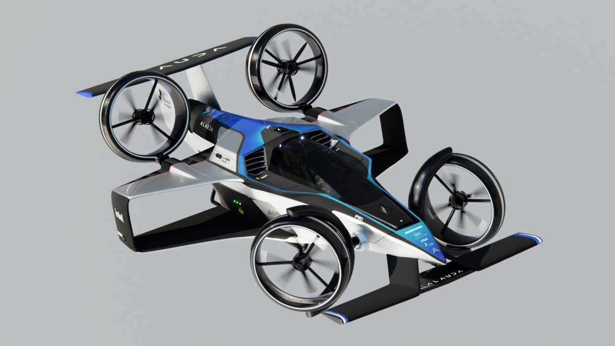 Alauda Airspeeder Mk4: un coche volador de carreras tripulado y propulsado por hidrógeno