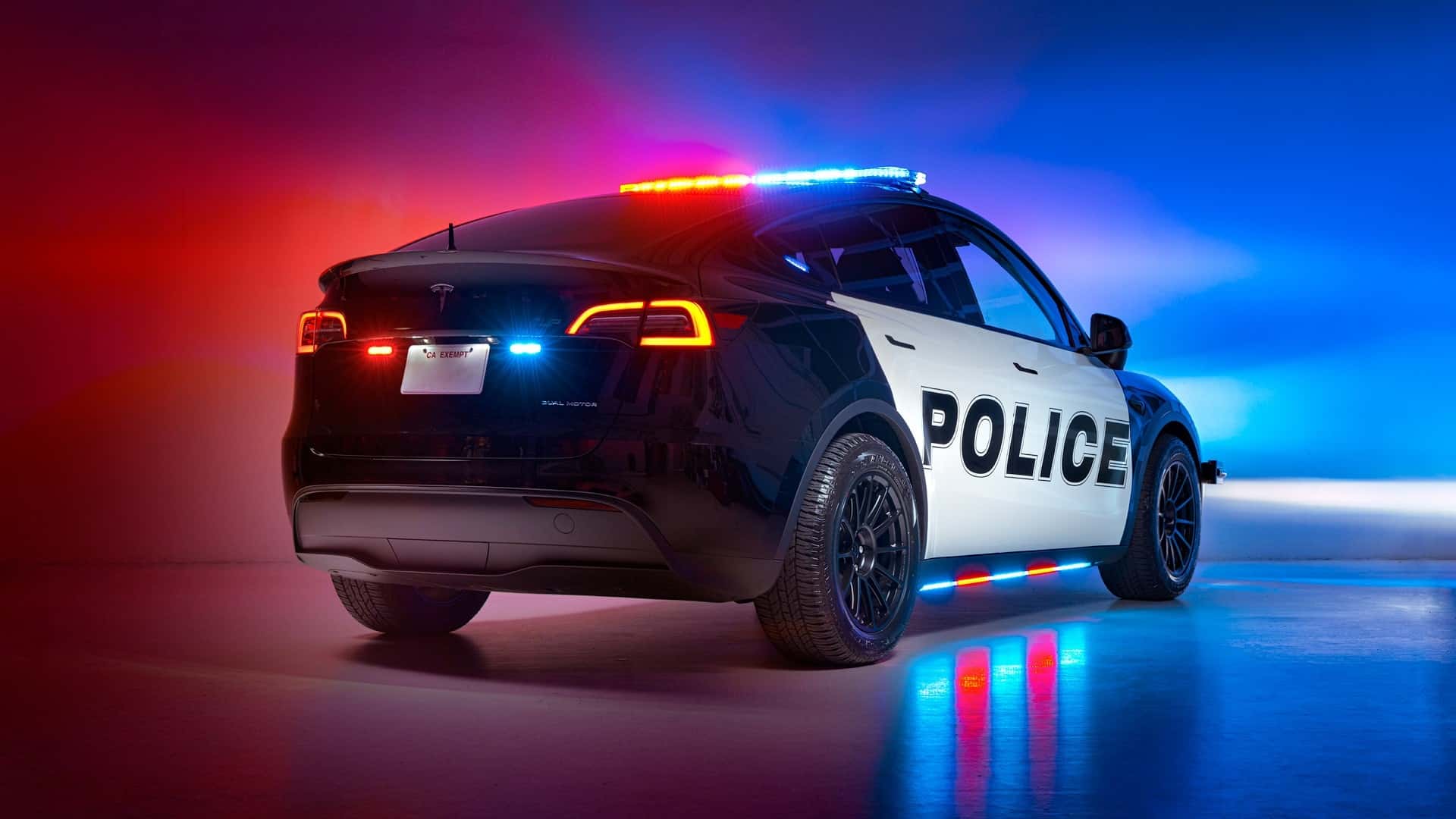 Tesla Model Y Police Upfit Back