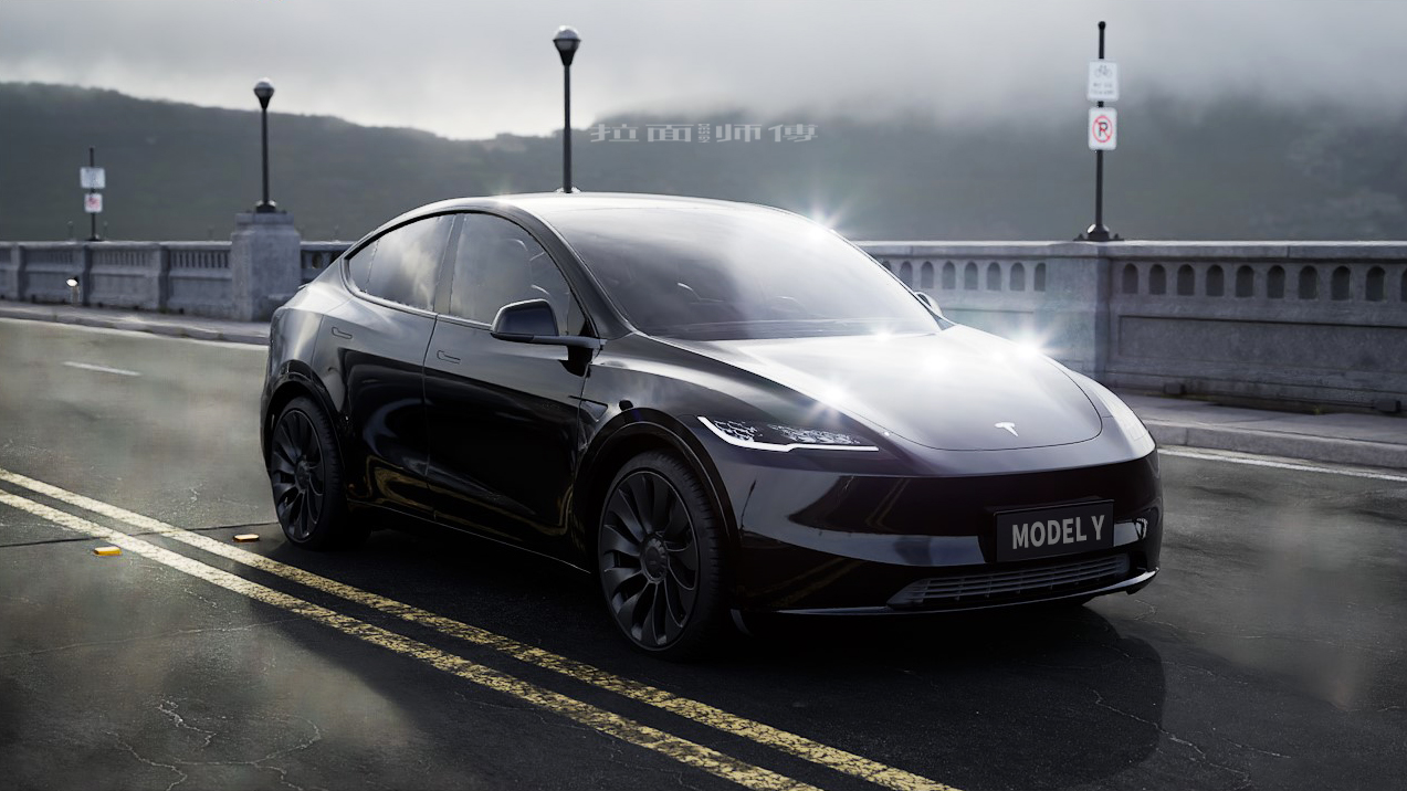 Tesla Model Y Render Black