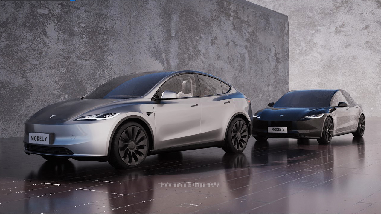 Tesla Model Y Render Model 3