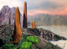 Artist Impression Of Prototaxites Foto Geoffrey Kibby.jpg Clipdrop Enhance