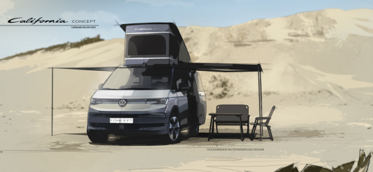 Volkswagen California Concept: un primer anticipo de  cómo será la nueva generación de la mítica «furgo» de VW