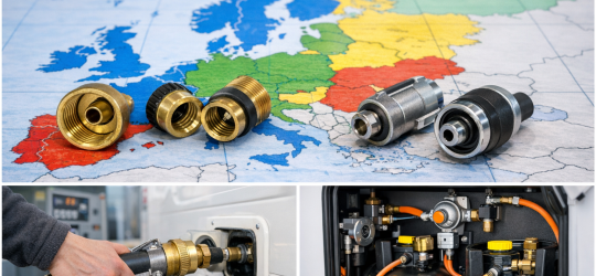 Adaptadores de GLP para vivienda si viajas en camper o autocaravana por Europa