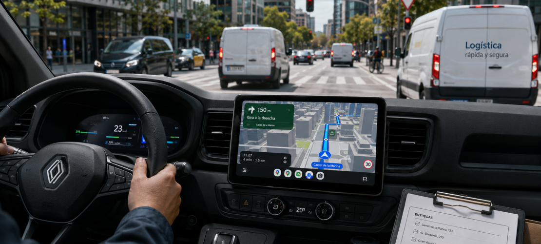 Google Maps cambia en Android Auto, ¿por qué puede ser clave para quien trabaja con una furgoneta?