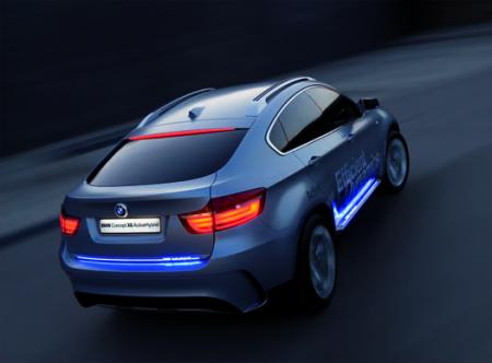 BMW X6 Concept Active Hybrid Culo Circulando Luces