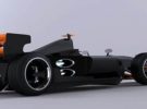 Un concepto de coche de Fórmula 1, sin llantas