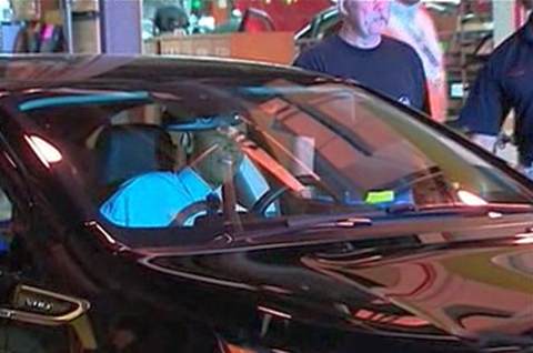 Obama conduciendo el Chevy Volt