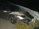 Un Lamborghini Diablo destrozado por un camión en Alemania