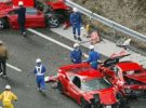 Ocho Ferrari, tres Mercedes y un Lamborghini involucrados en un accidente en Japón