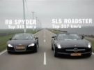 Mercedes SLS AMG Roadster vs Audi R8 V10 Spyder