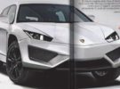 El nuevo SUV de Lamborghini revelado por Quattroruote (y que quizás reemplace al Estoque)