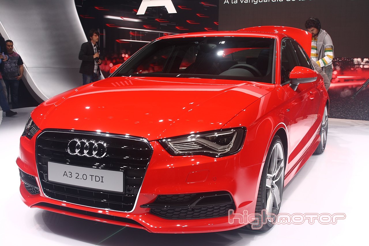 Audi A3 sedán en el Salón del Automóvil de Barcelona