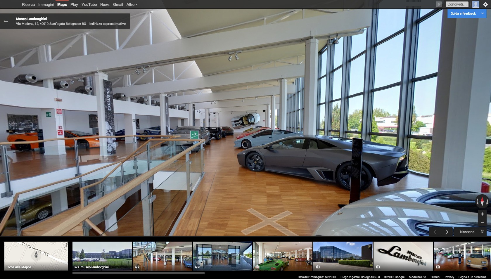 Lamborghini enseña su Museo en Google Street View