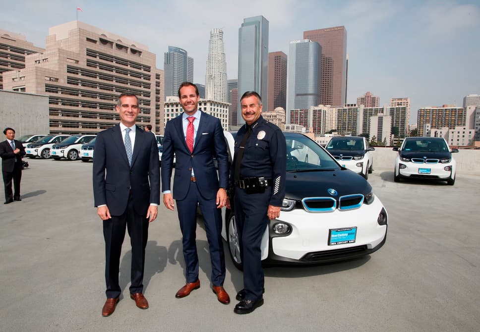 La policía de Los Angeles se electrifica con 100 nuevos BMW i3S