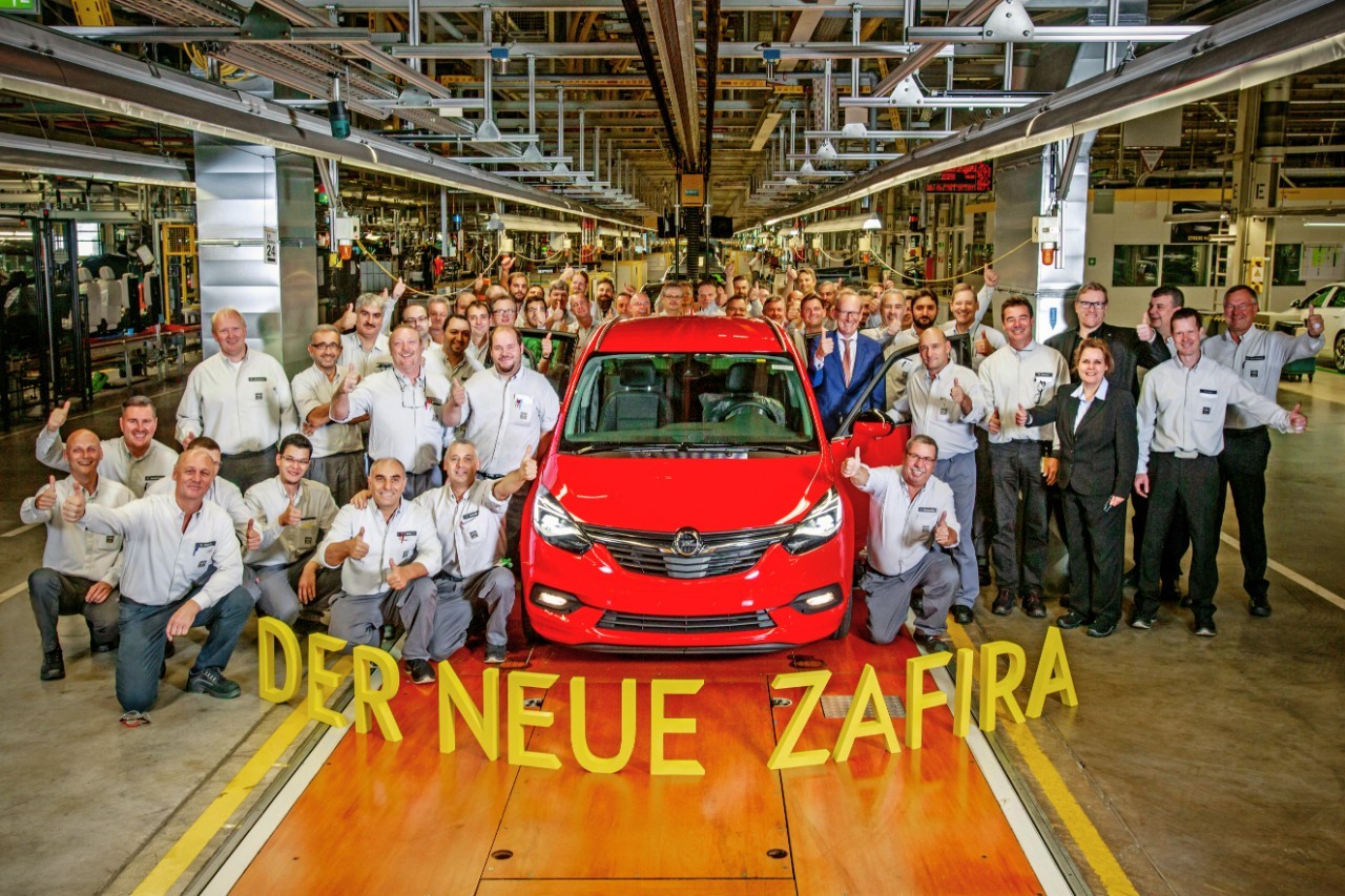 El nuevo Opel Zafira sale ya de la línea de montaje de Rüsselsheim