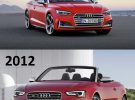 Comparativa visual: nuevos Audi A5 Cabrio 2017 y S5 Cabrio 2017 frente a sus predecesores
