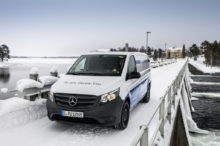 La Mercedes Vito eléctrica se va al Círculo polar ártico para demostrar su fiabilidad y resistencia
