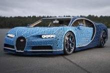 Este Bugatti Chiron a escala 1:1 creado por LEGO es impresionante y se puede conducir