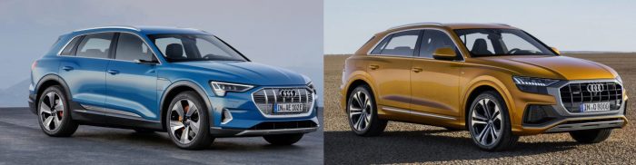 Audi Q8 vs Audi e-tron, ¿con cuál te quedas?