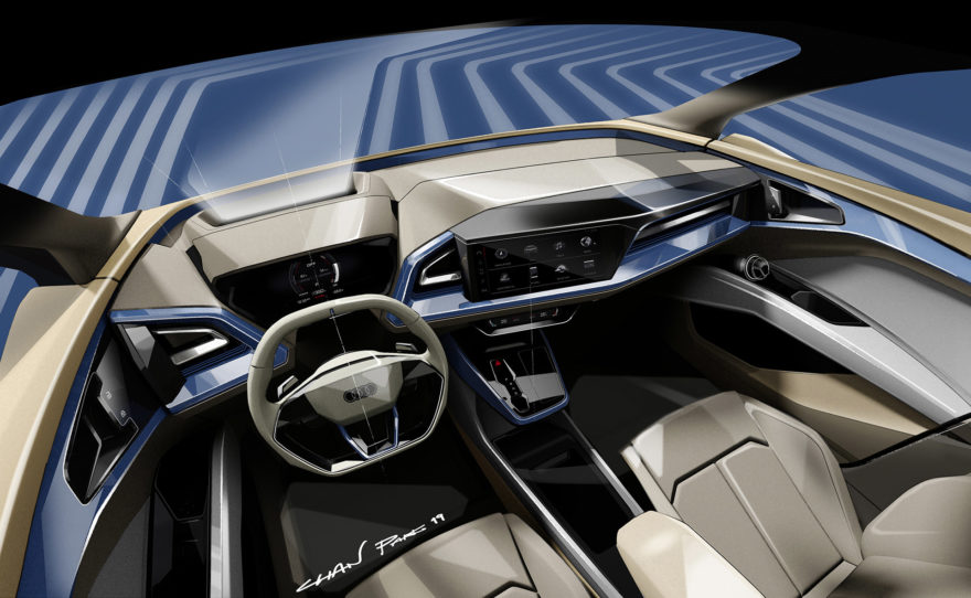 Audi Q4 E Tron Concept Boceto 01