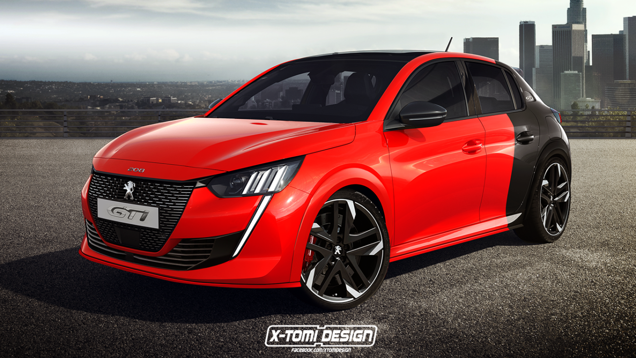 La Peugeot 208 GTI in render grazie a X-Tomi Design