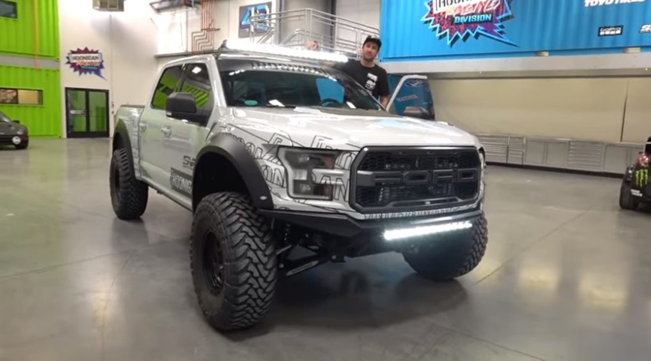 The new Ford F-150 arrives in Ken Block's garage