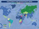 ¿Qué coche eléctrico es más popular en cada país?