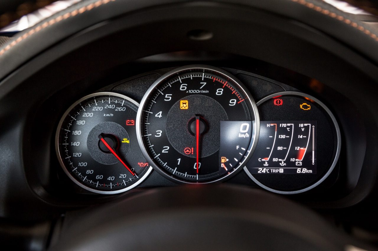 What do the warning lights on the instrument panel mean?