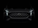 Un nuevo Hyundai Santa Fe mucho más agresivo se deja ver en la primera imagen oficial