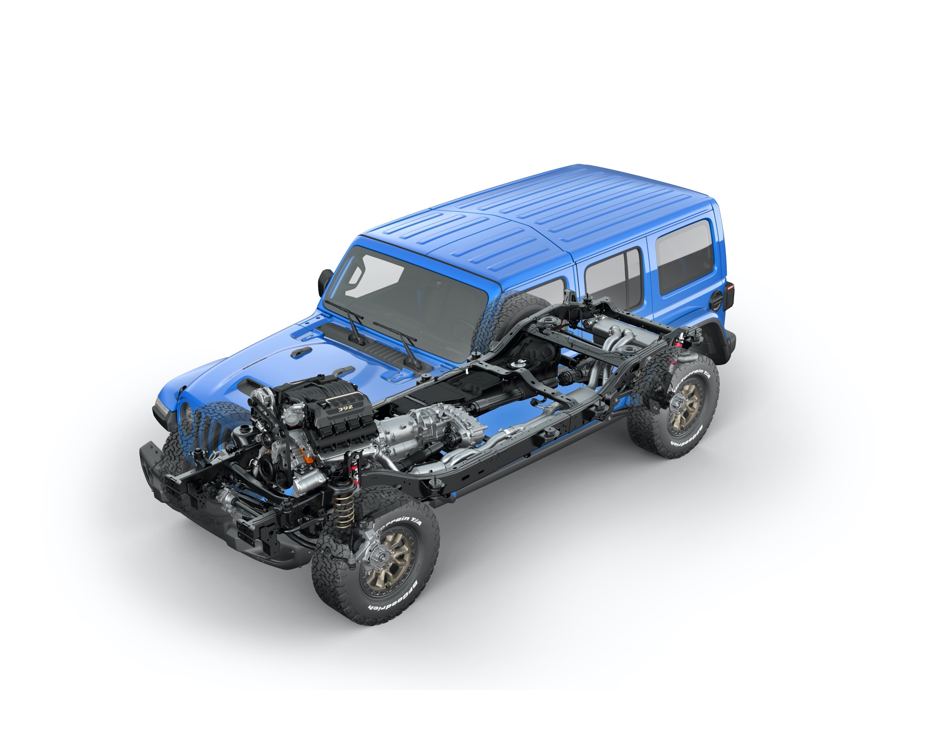 2021 Jeep Wrangler Rubicon 392 Ghosted Chassis