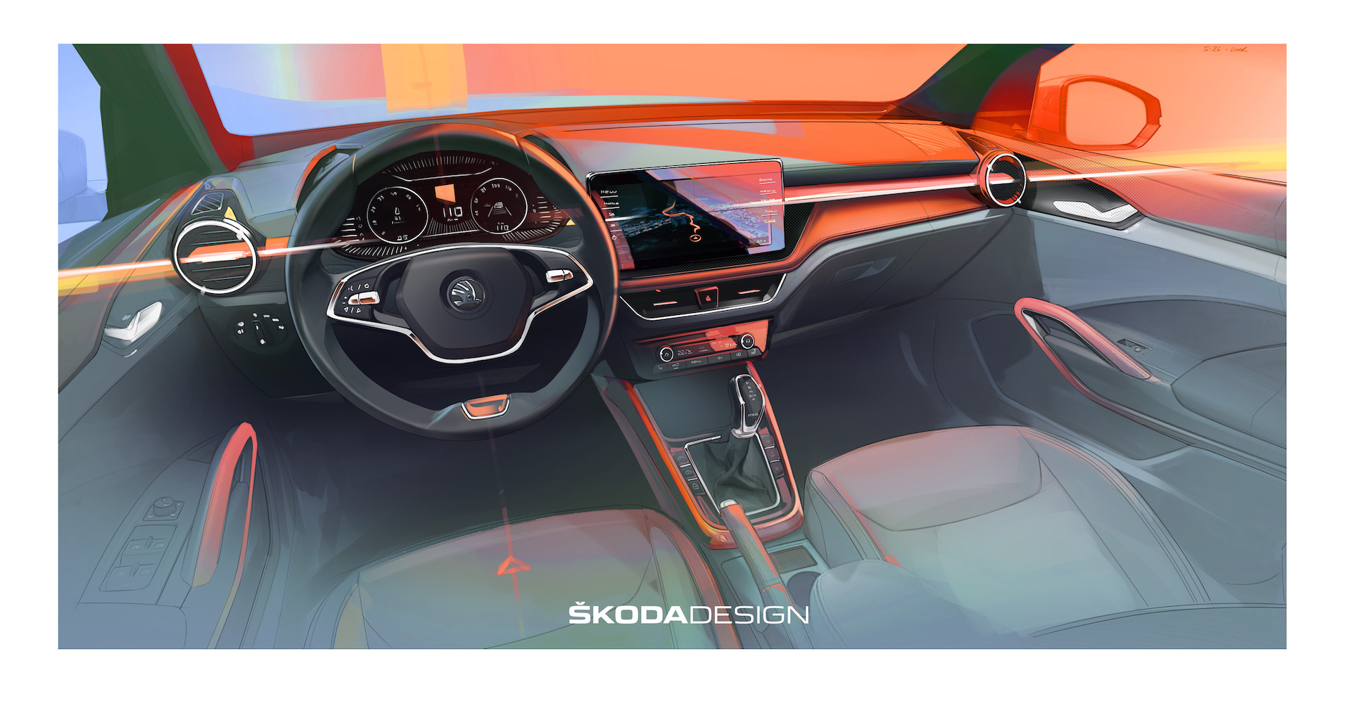 el-skoda-fabia-2022-nos-muestra-su-interior