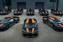 Bugatti presenta los 8 primeros ejemplares de su Chiron Super Sport 300+, la máquina más veloz de la marca