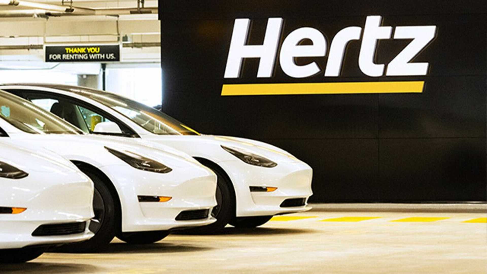 Hertz Uber Tesla Model 3