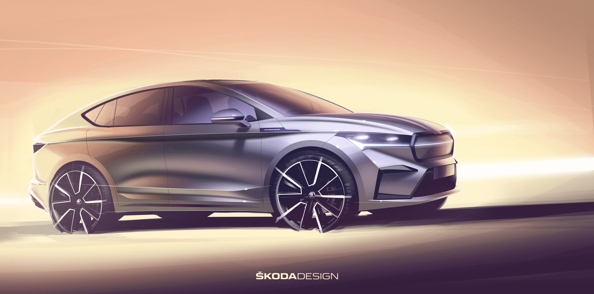 Skoda Enyaq Coupé iV boceto